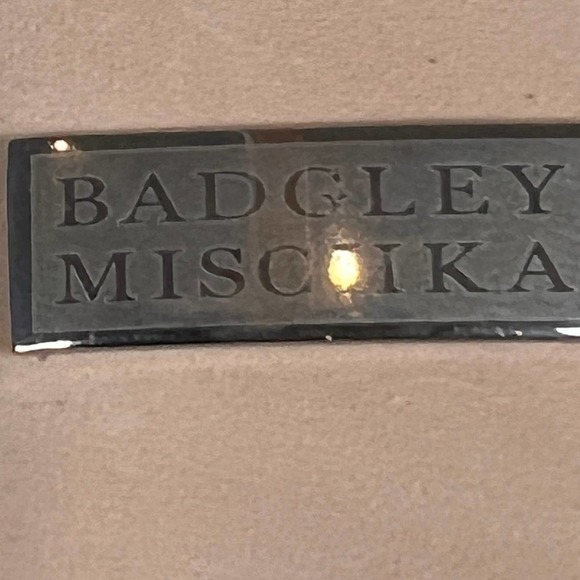 BADGLEY MISCHKA ROUGE EMBELLISHED EVENING SHOES IVORY SATIN SZ 8 NEW WITHOUT BOX - Picture 10 of 12